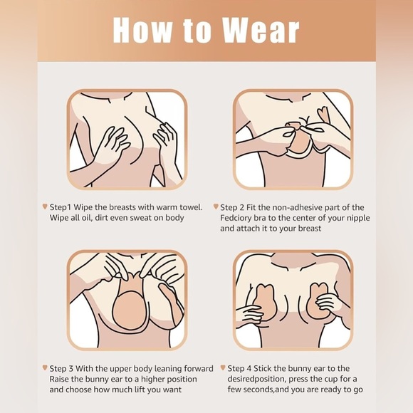 Alk'i'i Adhesive Bra in Nude - Picture 7 of 7